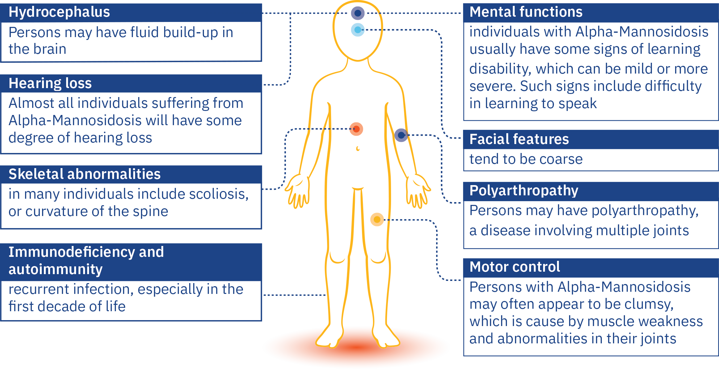 signs of alphamannosidosis